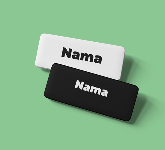 Pin Name Tag Akrilik